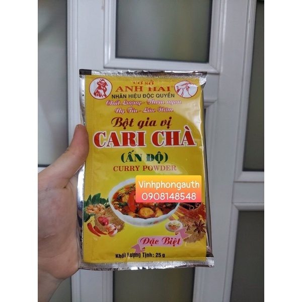 GIA VỊ NẤU BÒ KHO, CÀ RI CHÀ, PHỞ HIỆU ANH HAI 25gr