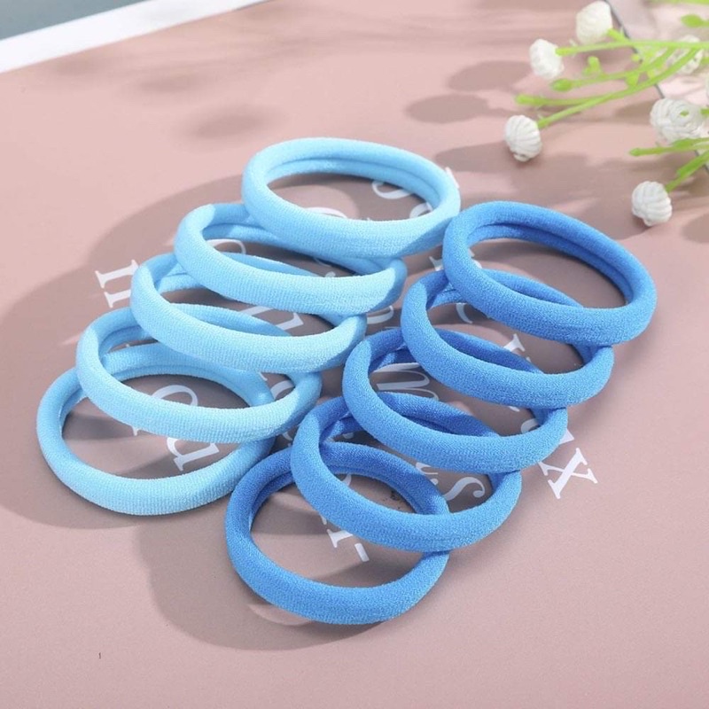 Bộ 50 dây buộc tóc co giãn xinh xắn dành cho nữ