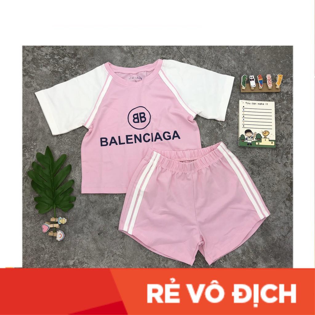 [Ảnh thật tự chụp] Bộ cộc tay bé gái in chữ Balen 3-9T. Chất liệu cotton mềm mịn, thoáng mát. Thương hiệu LITIBABY