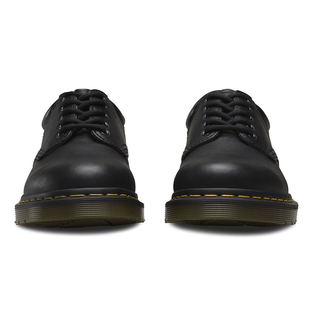 Giày Derby Dr. Martens 1461 màu đen chất da trơn dày dặn, độ bóng nhẹ, đế đúc nguyên khối được khâu chắc chắn