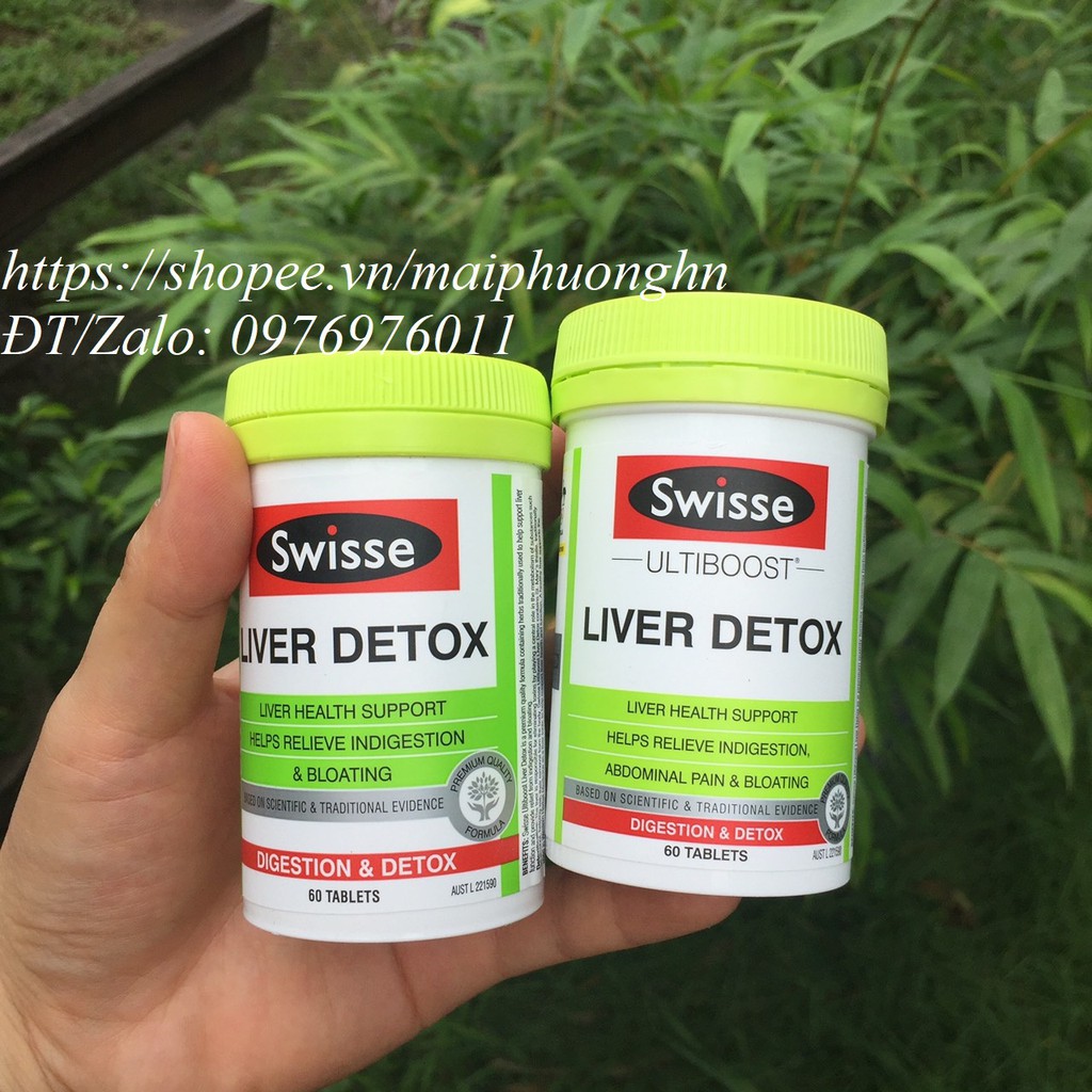 [120v] VIÊN UỐNG THẢI ĐỘC GAN SWISSE LIVER DETOX 120 viên (Úc)