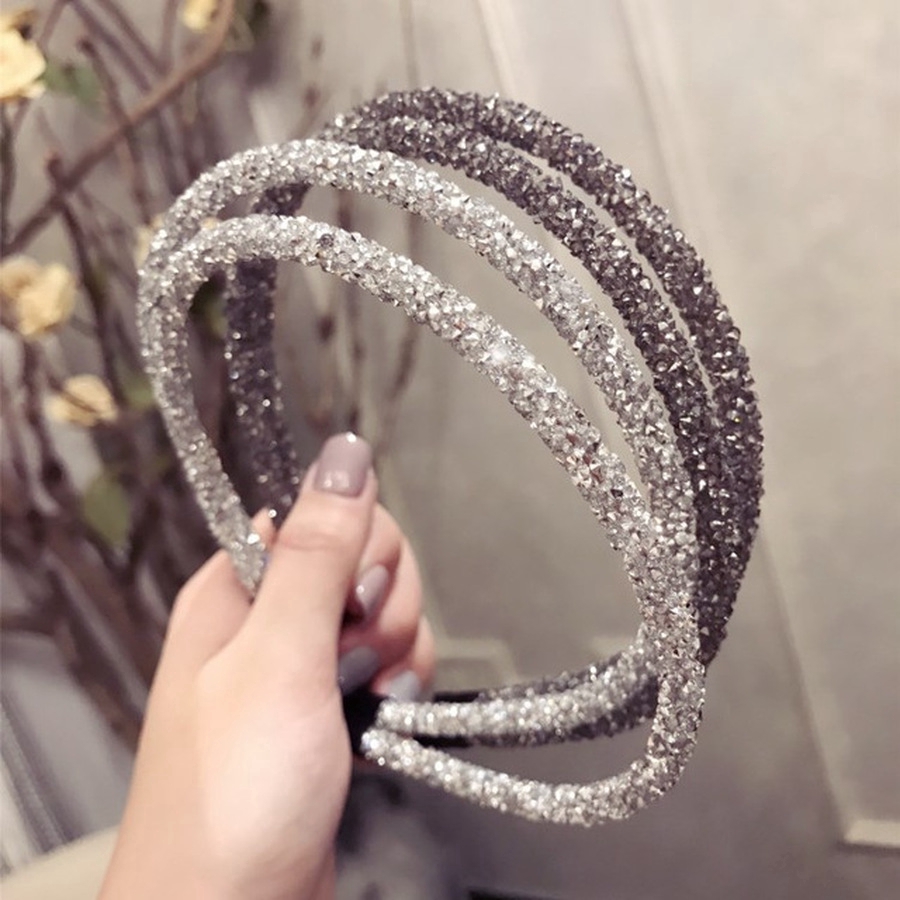 Băng đô đính pha lê thiết kế xinh xắn thời trang Hàn Quốc