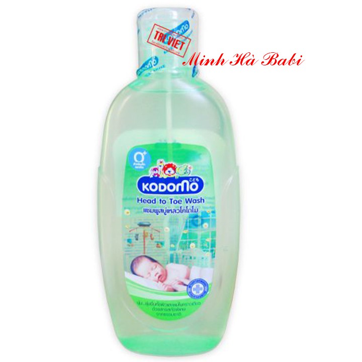 Dầu Tắm Gội KODOMO Head To Toe - 200ml