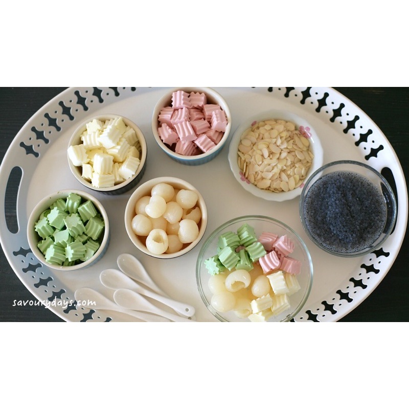 NGUYÊN LIỆU LÀM CHÈ KHÚC BẠCH 9 vị