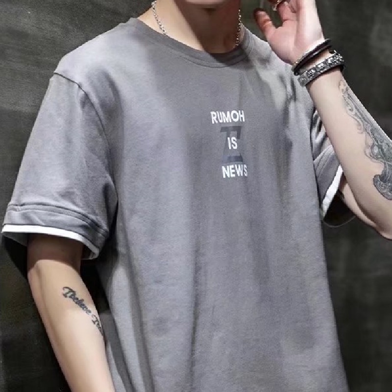 Áo Thun Tay Ngắn Thời Trang Hàn Quốc Cho Nam Size M-3XL