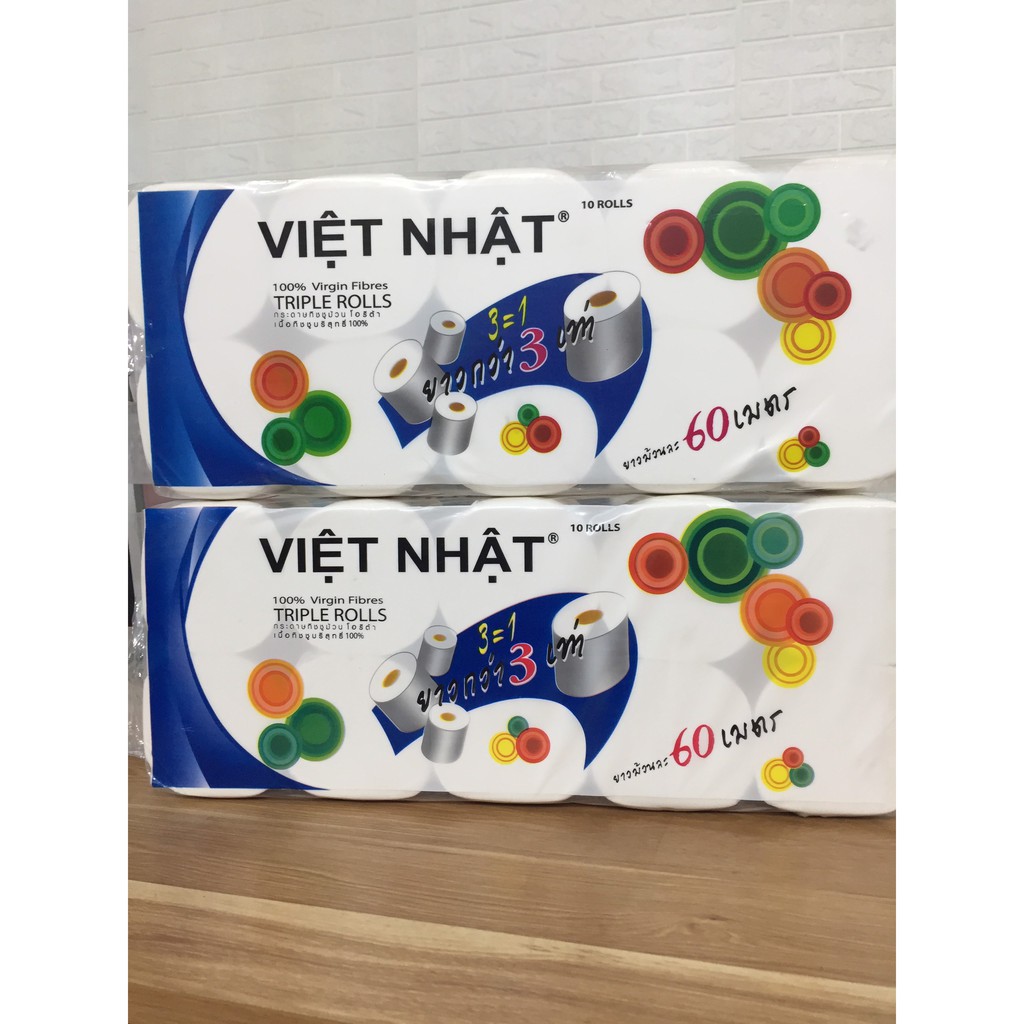 Giấy vệ sinh Việt Nhật 10 cuộn không lõi