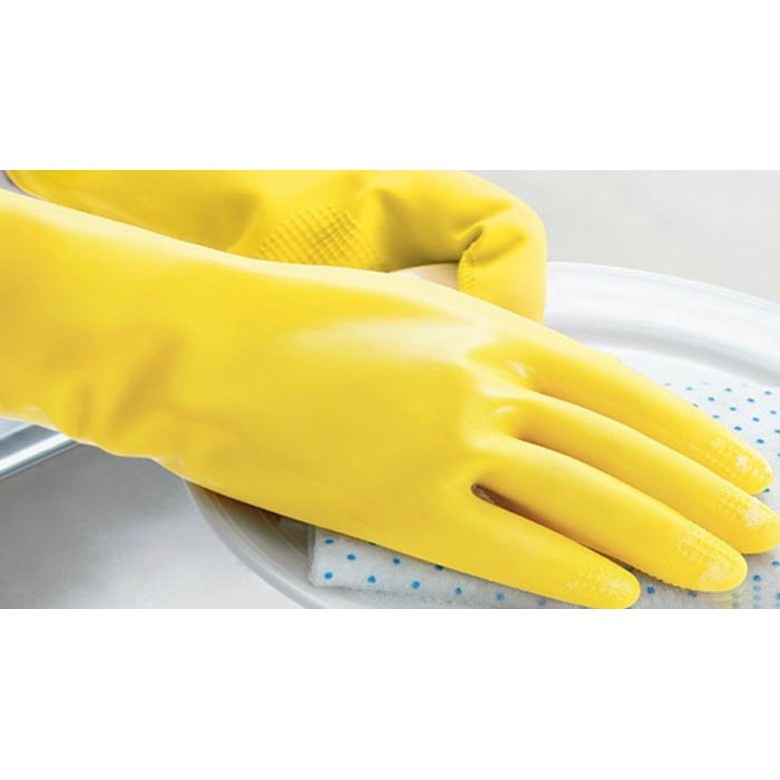 Găng tay cao su tự nhiên Lock&Lock ETM803Y 32cm ETM804Y 26 cm màu vàng- BABYHOPSG