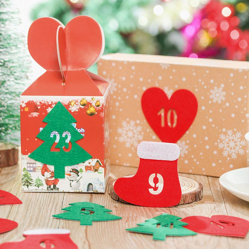 Set 24 Nhãn Dán Đánh Dấu Số Đếm Ngược Cho Bánh Quy / Kẹo