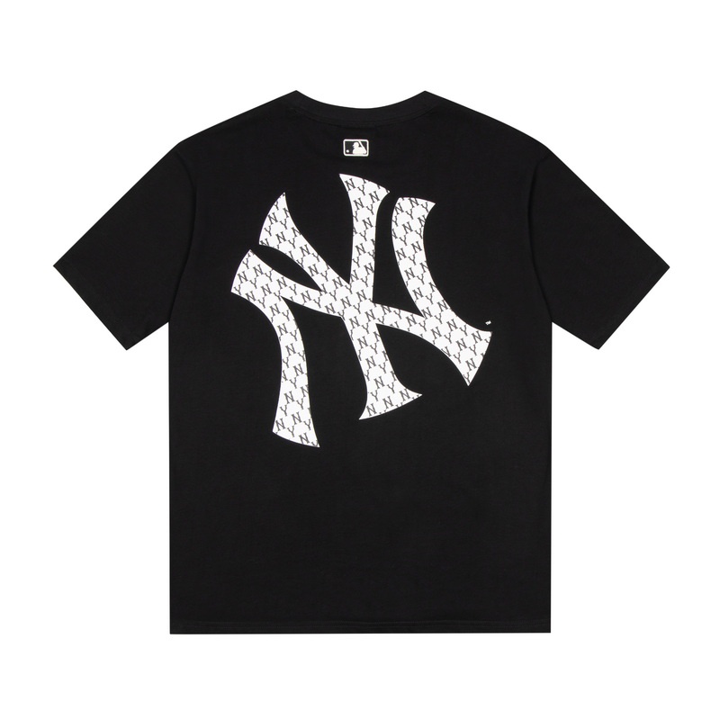 ❤❀  ❤ Áo Thun Cotton Ngắn Tay Thêu Họa Tiết MLB NY Thời Trang Chất Lượng Cao Cho Cặp Đôi