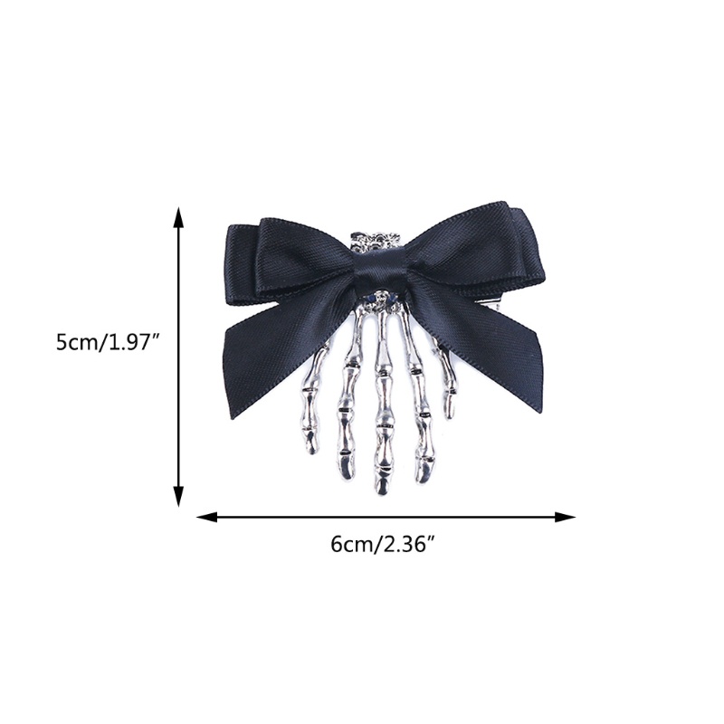 Kẹp Tóc Hình Bộ Xương Hóa Trang Halloween Chống Trượt 10MK