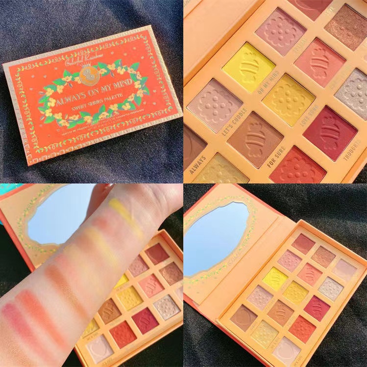 Bảng Phấn Mắt 15 Màu Sắc Cầu Vồng Hàng Ngày Chất Lì Và Ánh Ngọc Trai Macaron