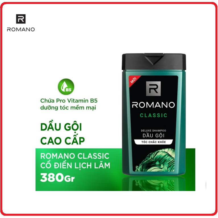 Dầu Gội ROMANO Hương Nước Hoa Classic/Attitude/Force/Gentlemen 380g