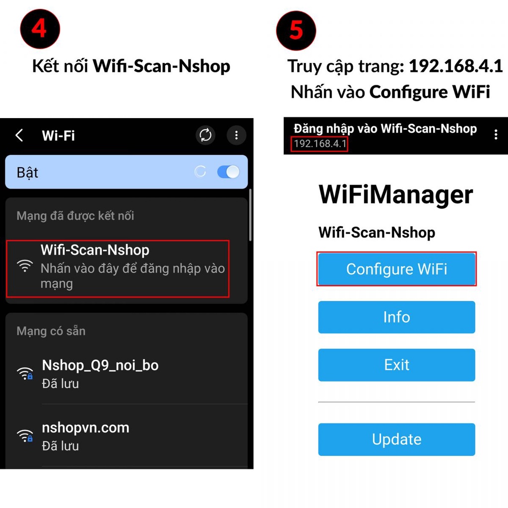 Máy quét mã vạch Barcode, QR code không dây lưu trữ thời gian đóng gói hàng hóa kết nối Wifi