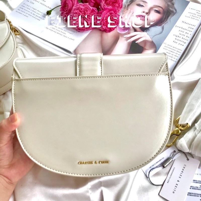Túi Nữ Yên Ngựa Màu Phấn Chalk Saddle