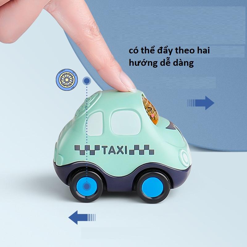 Set Đồ Chơi Ô Tô Chạy Đà Quán Tính : Xe Cứu Hỏa,Cứu Thương,Cảnh Sát,Taxi,Xe Bus, Kem Dễ Thương