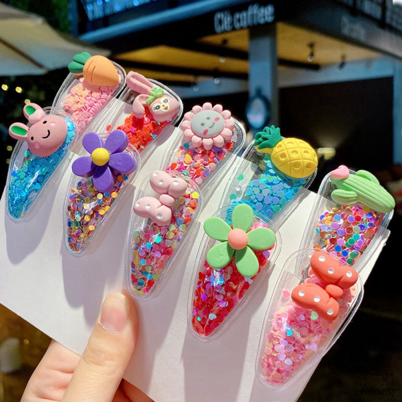 Kẹp Tóc Kiểu Hàn Quốc Thiết Kế Xinh Xắn Dành Cho Bé Gái