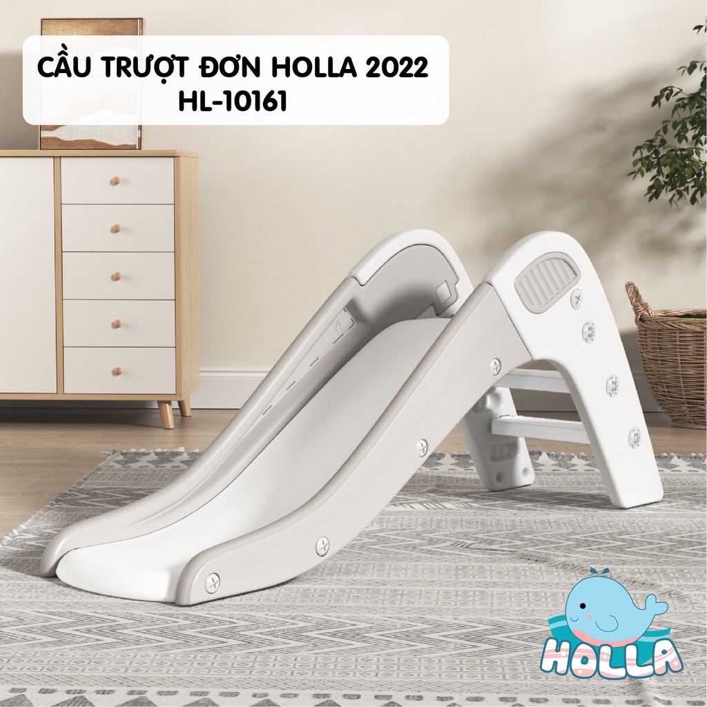 Cầu trượt khủng long CAYABE Holla cho bé màu xám trắng/ xanh dương/ hồng mẫu mới nhất 2022