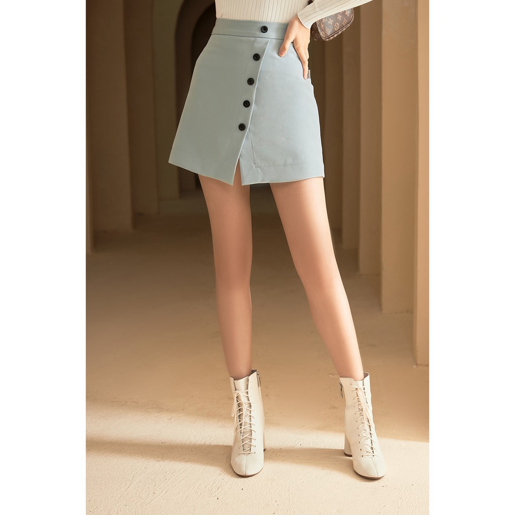 Chân váy chữ A ngắn 92WEAR hai tà JAA0816 | BigBuy360 - bigbuy360.vn