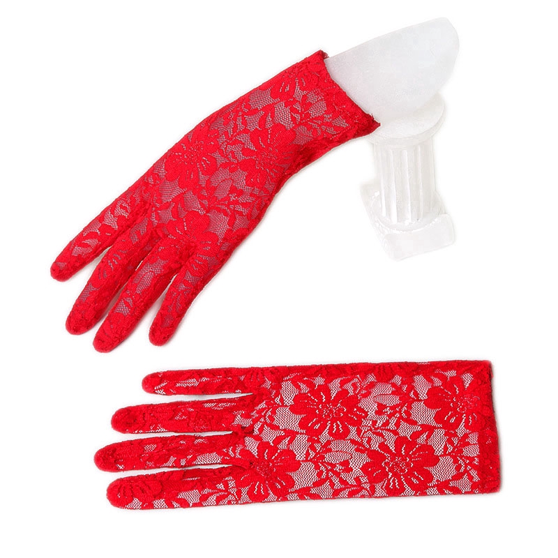 Găng tay ren thoáng khí của phụ nữ Hàn Quốc Găng tay ren ngắn Lolita Bridal