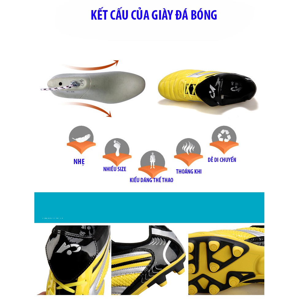 Combo Giày đá bóng nam LN2600 + Tất đá bóng cao cấp