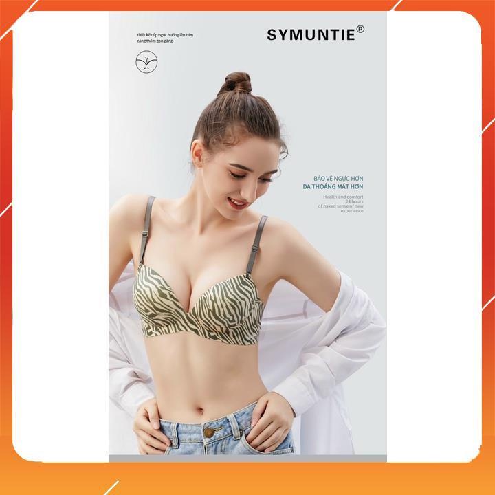 Áo lót nữ su đúc không gọng nâng ngực trơn, họa tiết ngựa vằn A5153