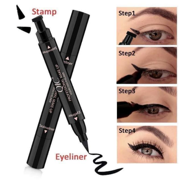 Bút kẻ mắt 2 đầu QIC eyeliner siêu tiện