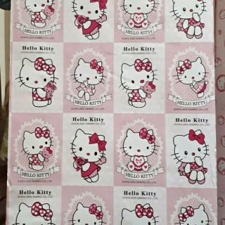 Giấy Dán Tường Kitty Ô Vuông Phong Cách Hàn Quốc