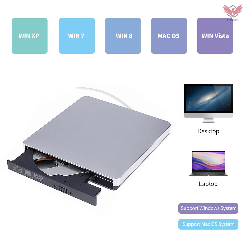 Ổ Đĩa Cd-Rw Dvd-Rw Usb 3.0 Siêu Mỏng Cho Windows / Mac Os | BigBuy360 - bigbuy360.vn