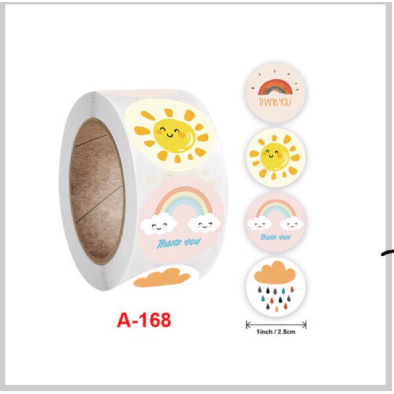 Cuộn 500 nhãn dán kute _ nhiều mẫu