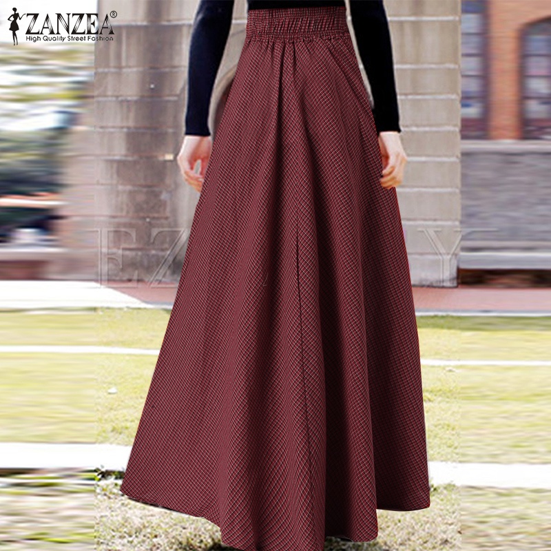 Chân váy maxi Zanzea khóa kéo thời trang dành cho nữ