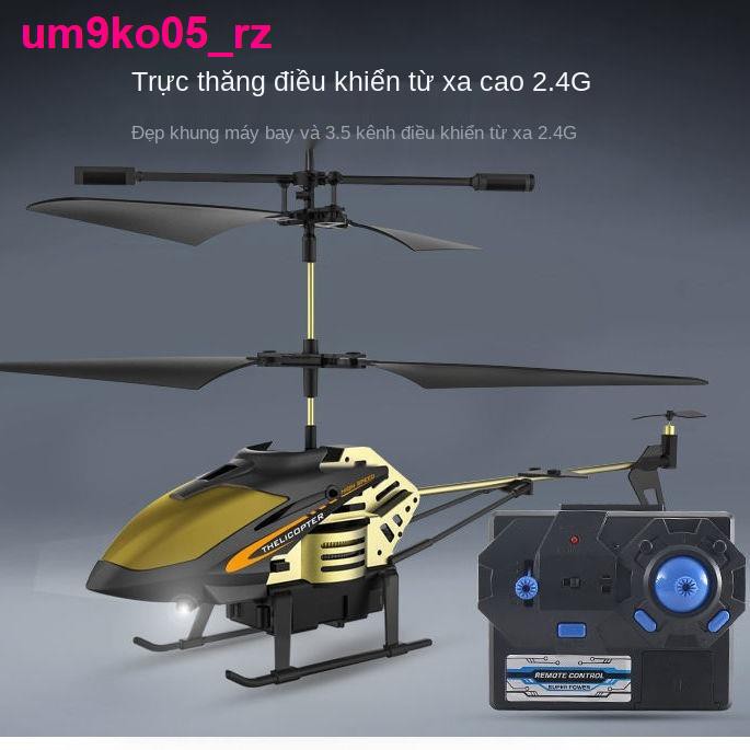 đồ sơ sinh3.5 pass hợp kim điều khiển máy bay trẻ em trực thăng thả sức đề kháng UAV có thể sạc lại với bộ không dây [đư