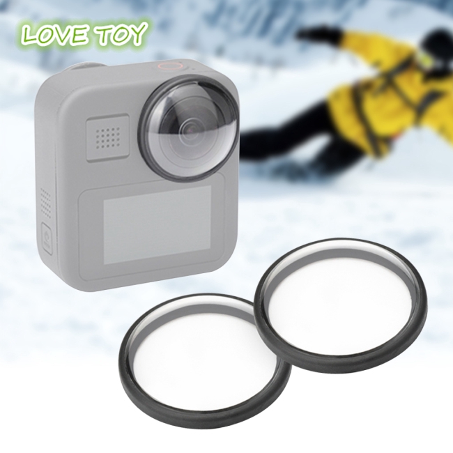 Set 2 nắp bảo vệ ống kính máy ảnh Gopro Max tiện lợi