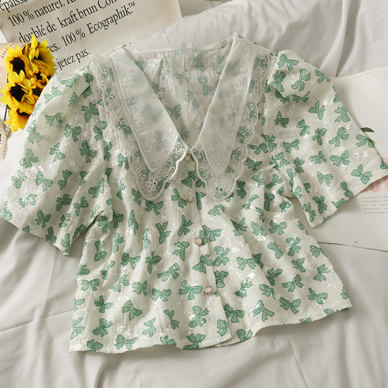 Áo Kiểu Tay Phồng Phối Ren Thời Trang Nữ Tính | BigBuy360 - bigbuy360.vn