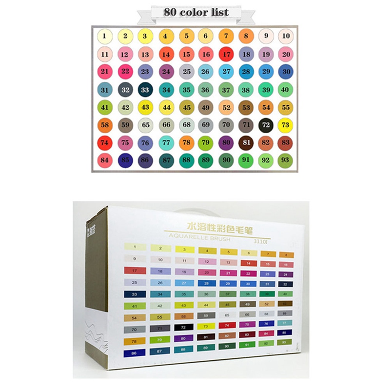 Tmdbyx Bút Lông Màu Nước Ngòi 0.4mm