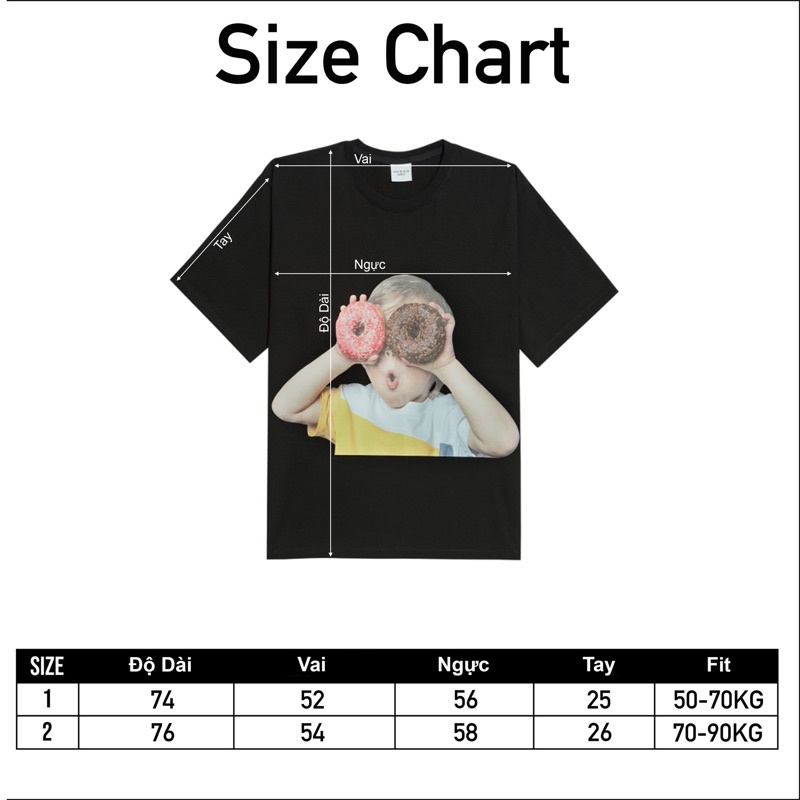 Áo thun ADLV Baby Face Binoculars Nam Nữ Unisex