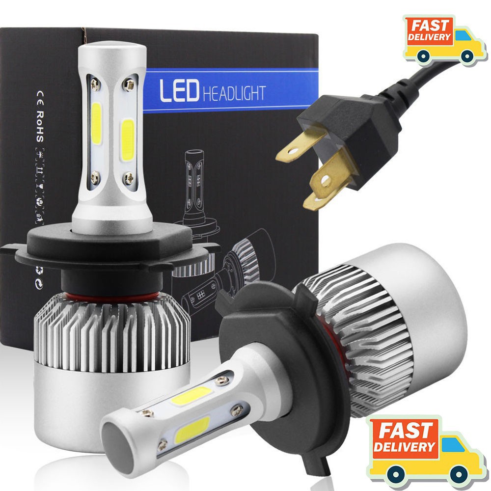 Chất lượng cao Đèn pha LED S2 H4 H1 H7 H8 H9 H11 H16 9005 HB3 9006 HB4 6000K Xe hơi Xe máy Ánh sáng trắng