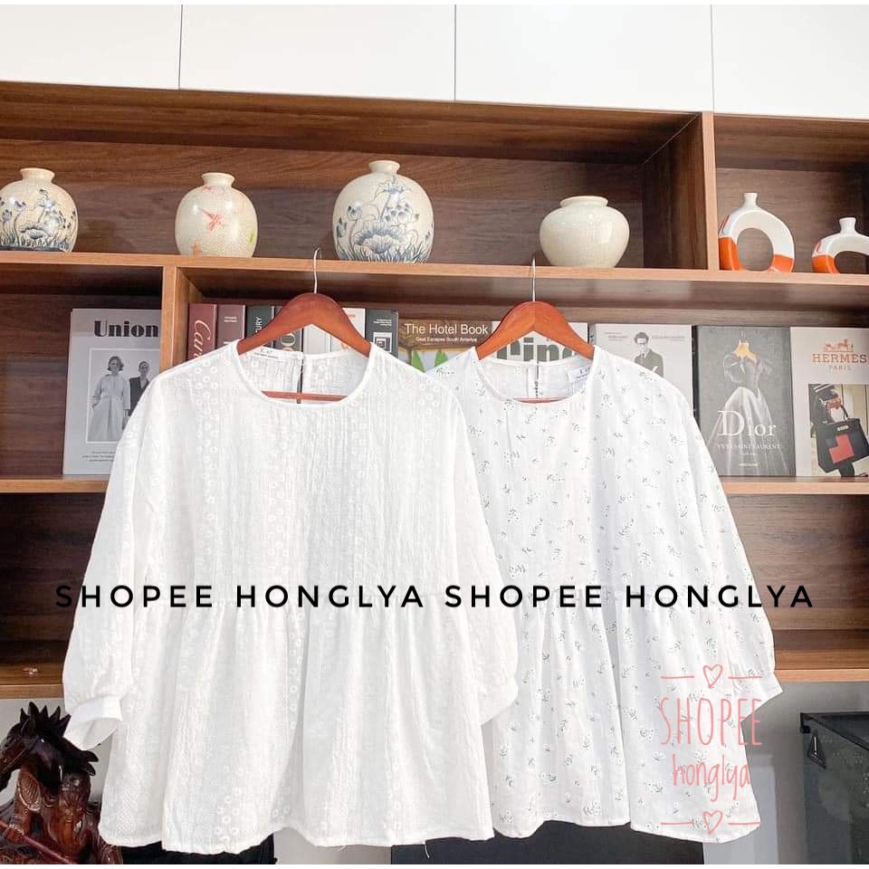 Áo babydoll hoa nổi phong cách ullzzang