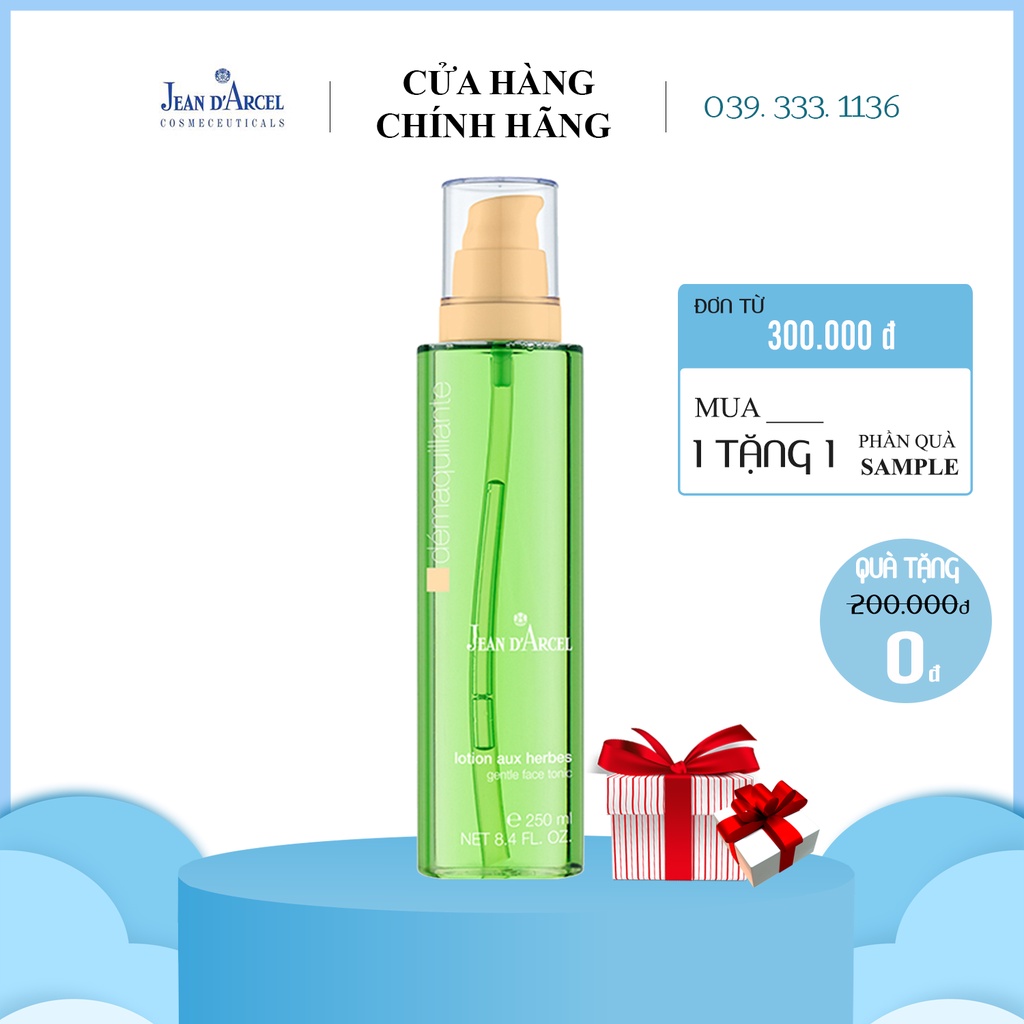 [CHÍNH HÃNG] Nước hoa hồng cho da khô và nhạy cảm Jean D'arcel_ Gentle face Tonic 250ml