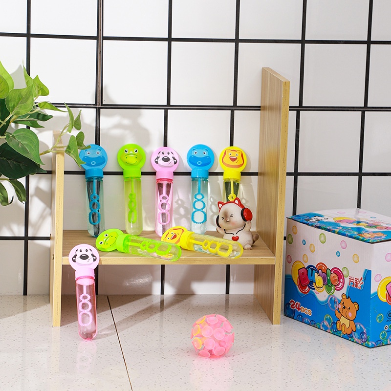1 Cây Thổi Bong Bóng Mini Họa Tiết Hoạt Hình Nhiều Màu Sắc Dành Cho Trẻ Em