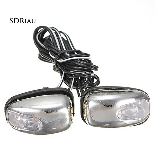 Bộ 2 vòi phun nước rửa kính chắn gió xe hơi có đèn LED