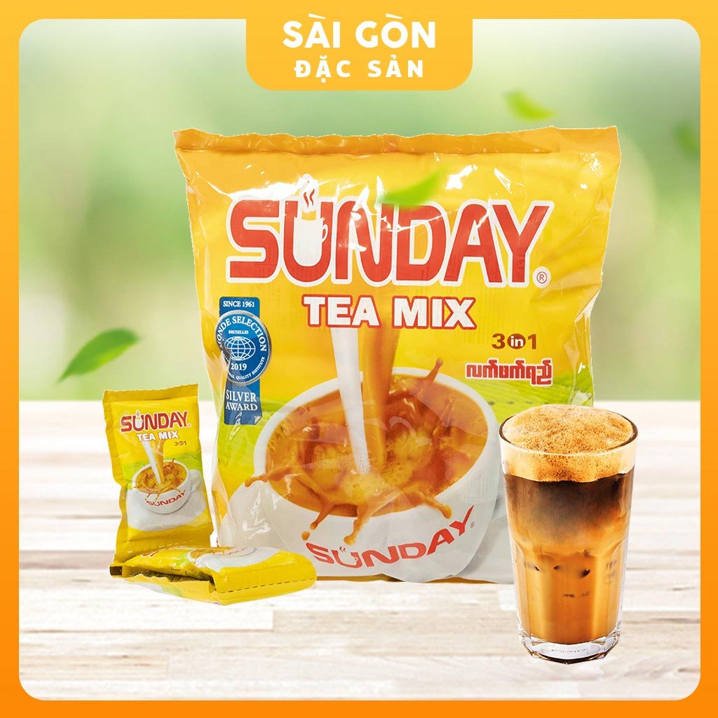 Trà sữa Sunday Teamix Myanmar 30 Gói x 25 Gam Sài Gòn Đặc Sản