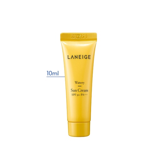[HB gift] Bộ 5 Kem chống nắng cho da thường đến da khô Laneige Watery Sun Cream SPF50+ PA++++ 10mlx5