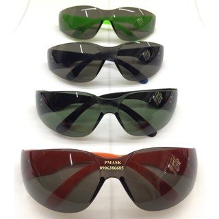 Mắt kính Double Shield chống bụi cho bé, chống UV 99% Tròng mắt màu Xanh Khói