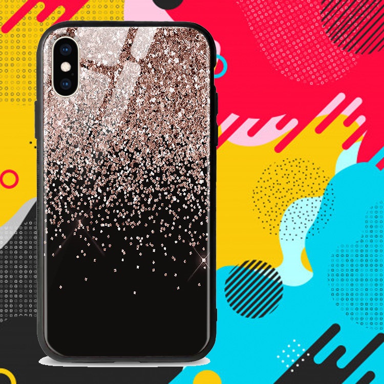 Ốp Lưng Nhũ Kim Hình Ánh Kim Rơi 7/7Plus/8/8Plus/X/Xs/Xs Max/11/11 Promax/12 /12 Pro Max Lpc03011235