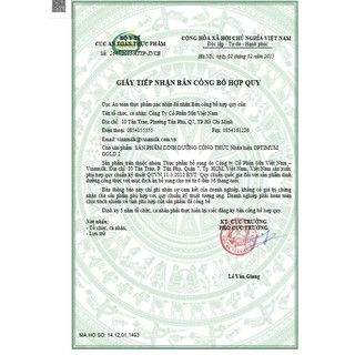 Sữa Optimum Gold 1, 2 800g
