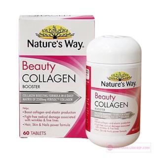 viên uống trắng da Collagen cao cấp natures way 60V Úc