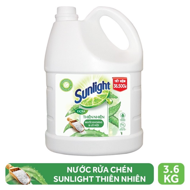 Nước rửa chén Sunlight thiên nhiên 3.8L