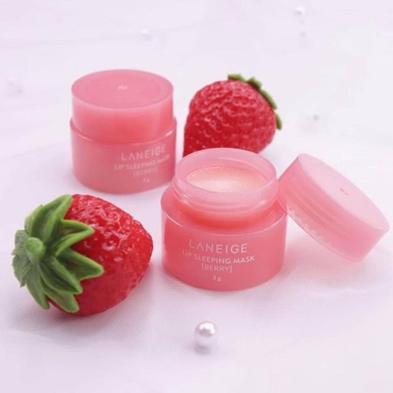 (Giá dưới 90k) Mặt nạ ủ môi Laneige Lip sleeping mask Berry size mini