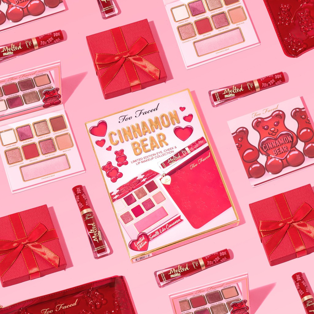 Too Faced - Set trang điểm 3 món phiên bản giới hạn Too Faced Cinnamon Bear Makeup Set