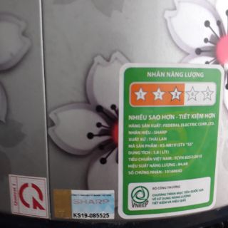 Nồi cơm điện Sharp 1.8 lít KS-NR191STV